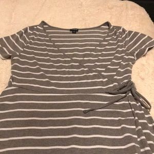 Faux wrap dress by Torrid